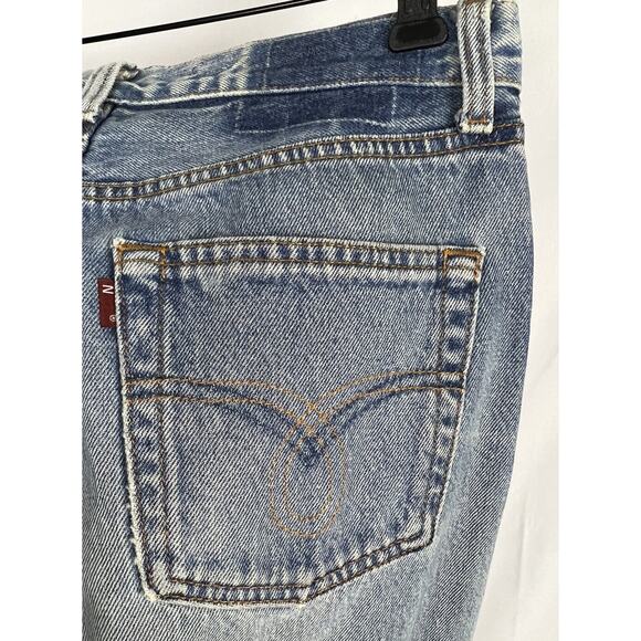 Needles Rebuild Men’s 30x30 Vintage Levi’s Curved-Leg Jeans Nepenthes Japan RARE - Picture 10 of 12